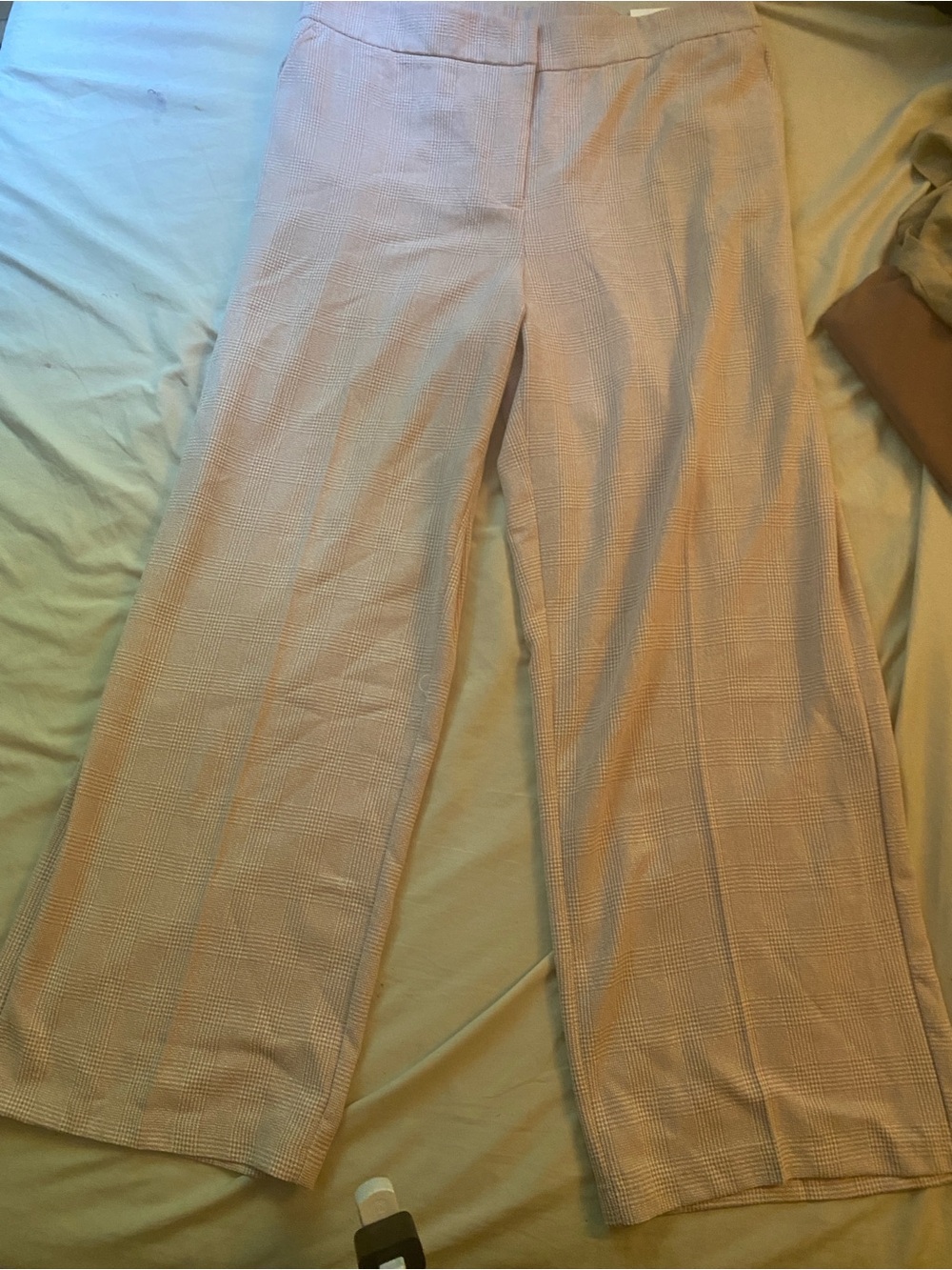 Haven + Blair London Plus Size 1X Plaid Wide Leg Trousers NWT – Quiet Luxury - Picture 2 of 10